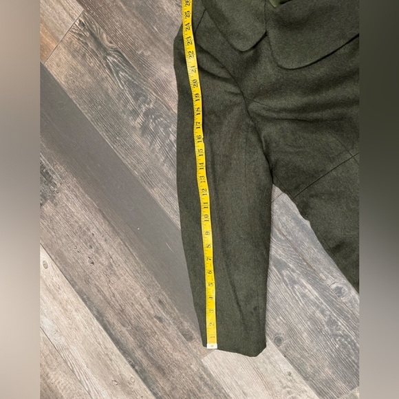 TALBOTS Olive Green Wool Stretch blazer jacket business career Made in italy 14 - Picture 7 of 10